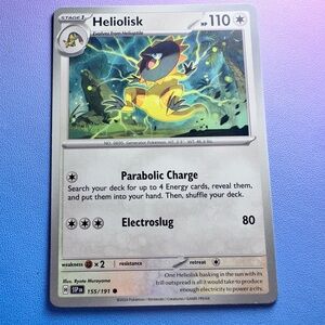 heliolisk - 155/191 (common) — pokemon: surging sparks